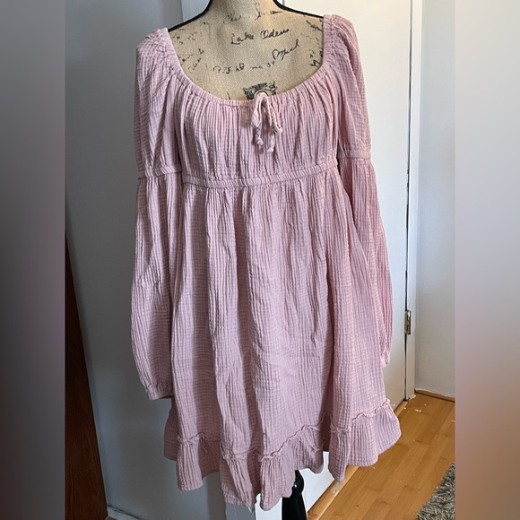 wild fable Dresses & Skirts - wild fable Dusty Pink Gauze Top with Peasant Detail